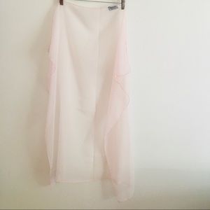 Mademoiselle chiffon polyester square 28 inch pink